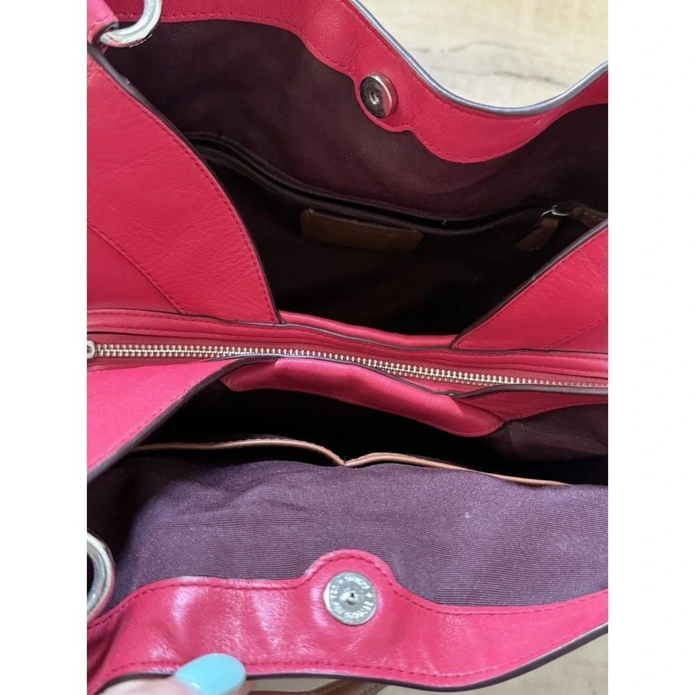 Coach Lexy Legacy Bag Magenta Pink